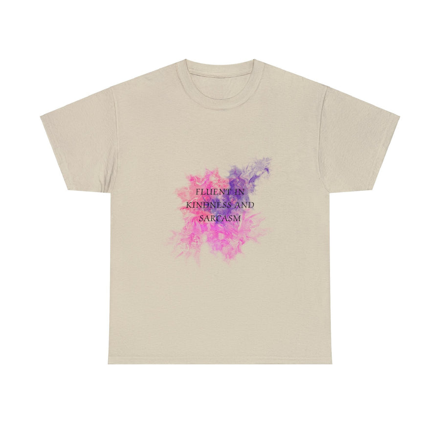 Unisex Heavy Cotton Tee-Fluent in Kindness and Sarcasm