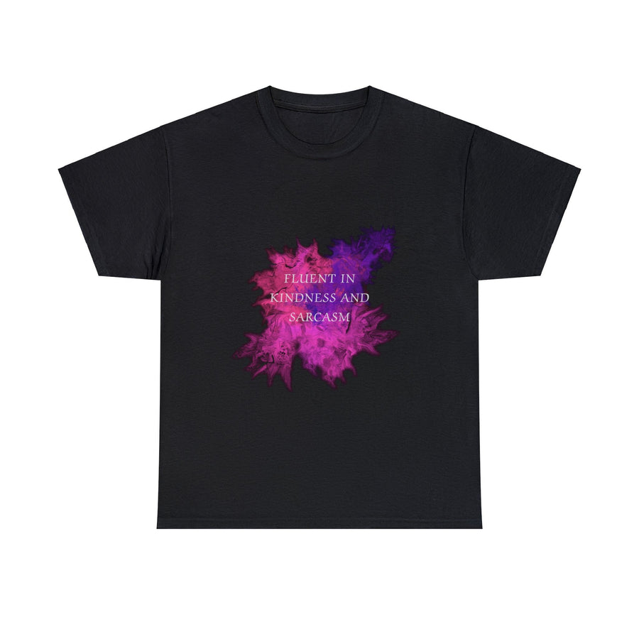 Unisex Heavy Cotton Tee-Fluent in Kindness and Sarcasm