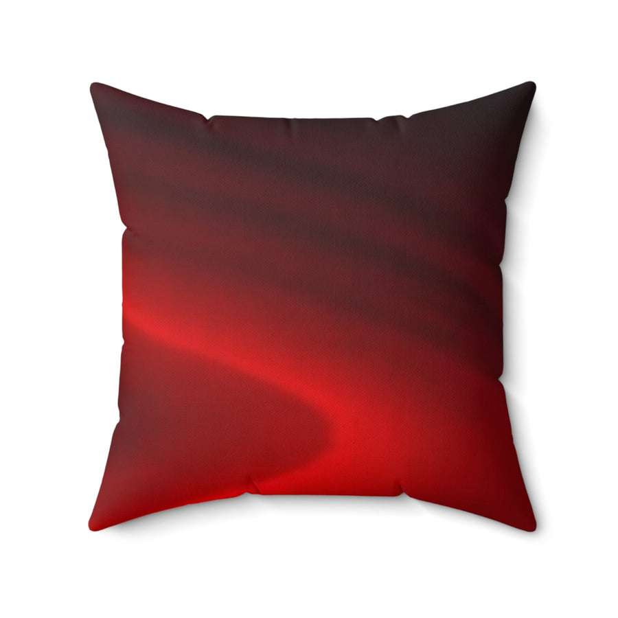 Spun Polyester Square Pillow-Embrace Luxurious Elegance with Our Rich Crimson and Dark Red Square Pillow!