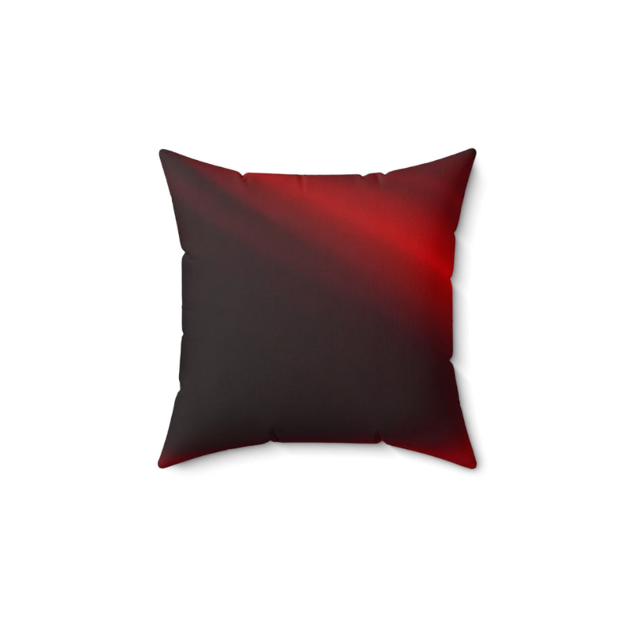 Spun Polyester Square Pillow-Embrace Luxurious Elegance with Our Rich Crimson and Dark Red Square Pillow!