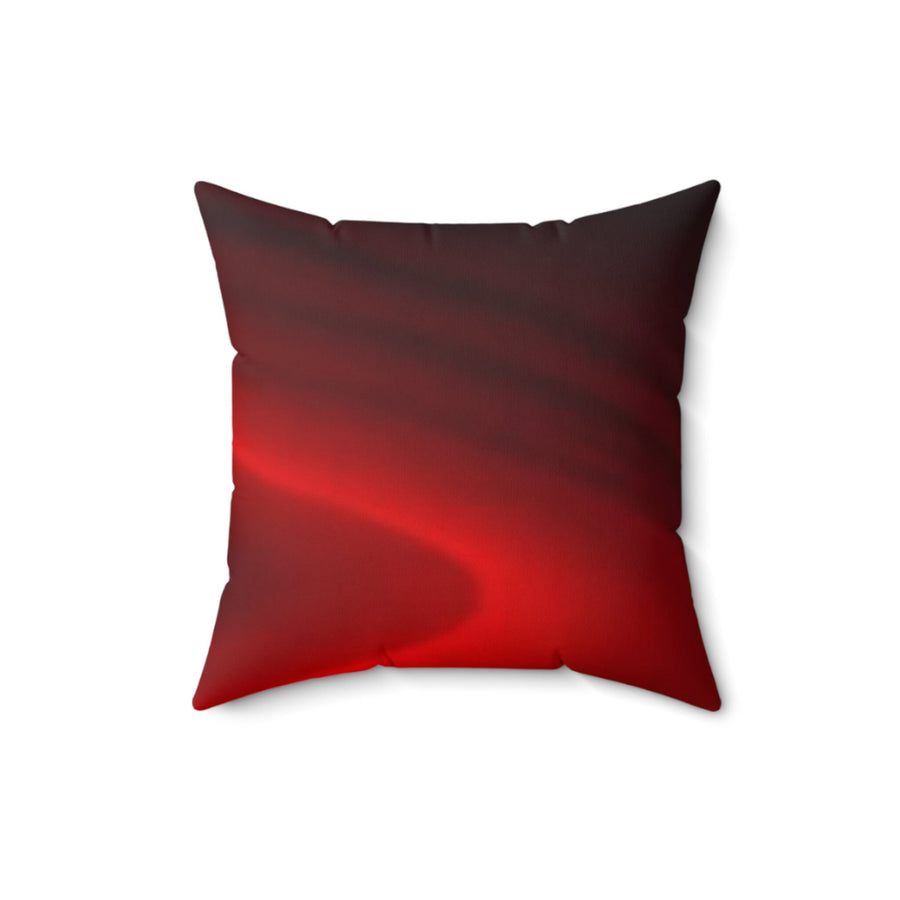 Spun Polyester Square Pillow-Embrace Luxurious Elegance with Our Rich Crimson and Dark Red Square Pillow!