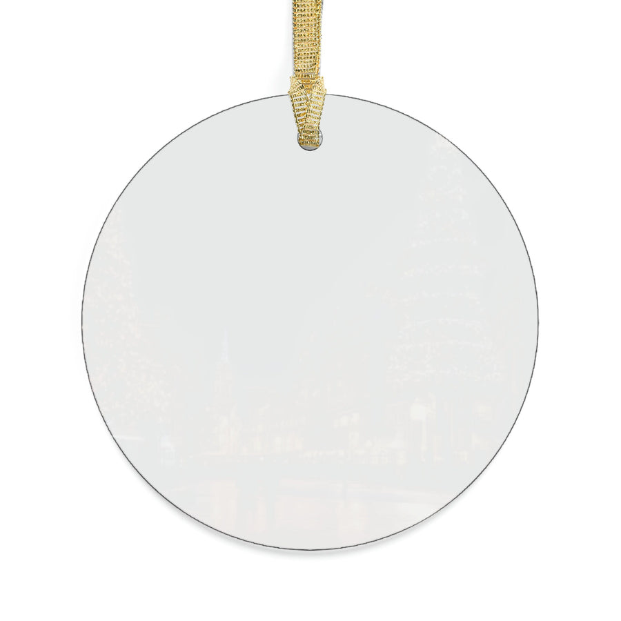 Enchanting Christmas Cityscape Acrylic Ornaments for Holiday Decor