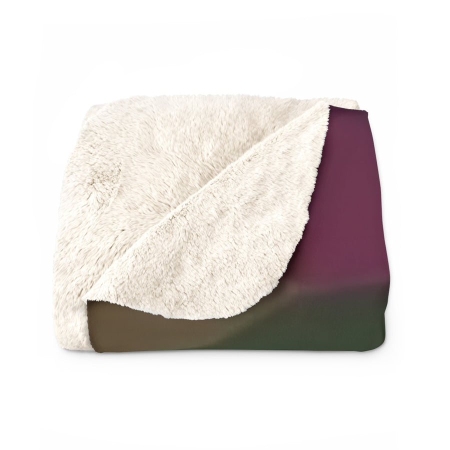 Sherpa Fleece Blanket-Rainbow Geo-