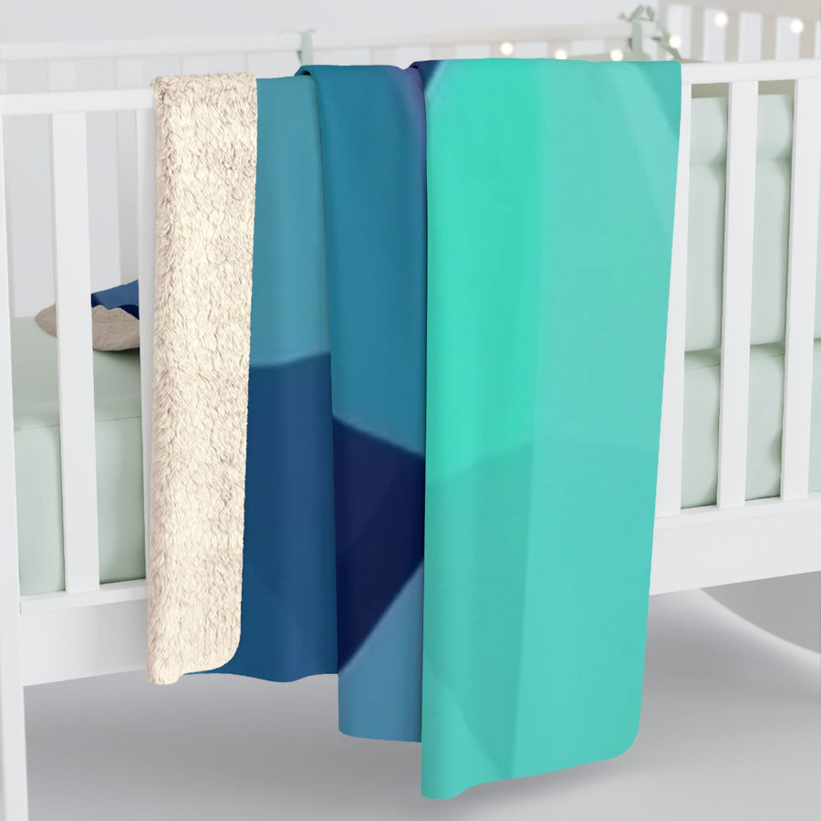 Sherpa Fleece Blanket-Geo-Themed Sherpa Blanket