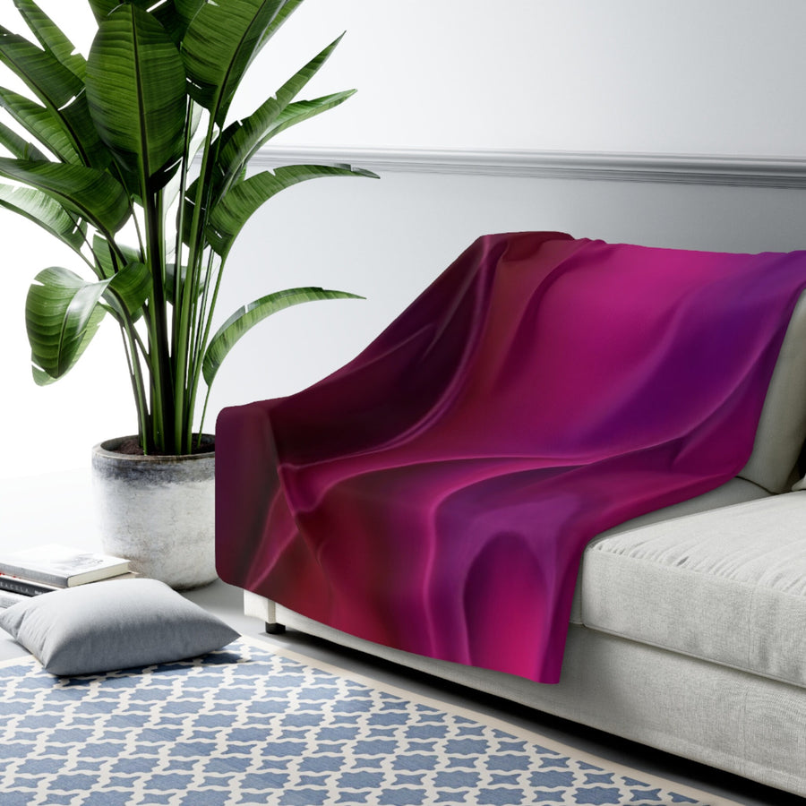 Sherpa Fleece Blanket-Radiant Luxury with Our Purple and Magenta Sherpa Blanket