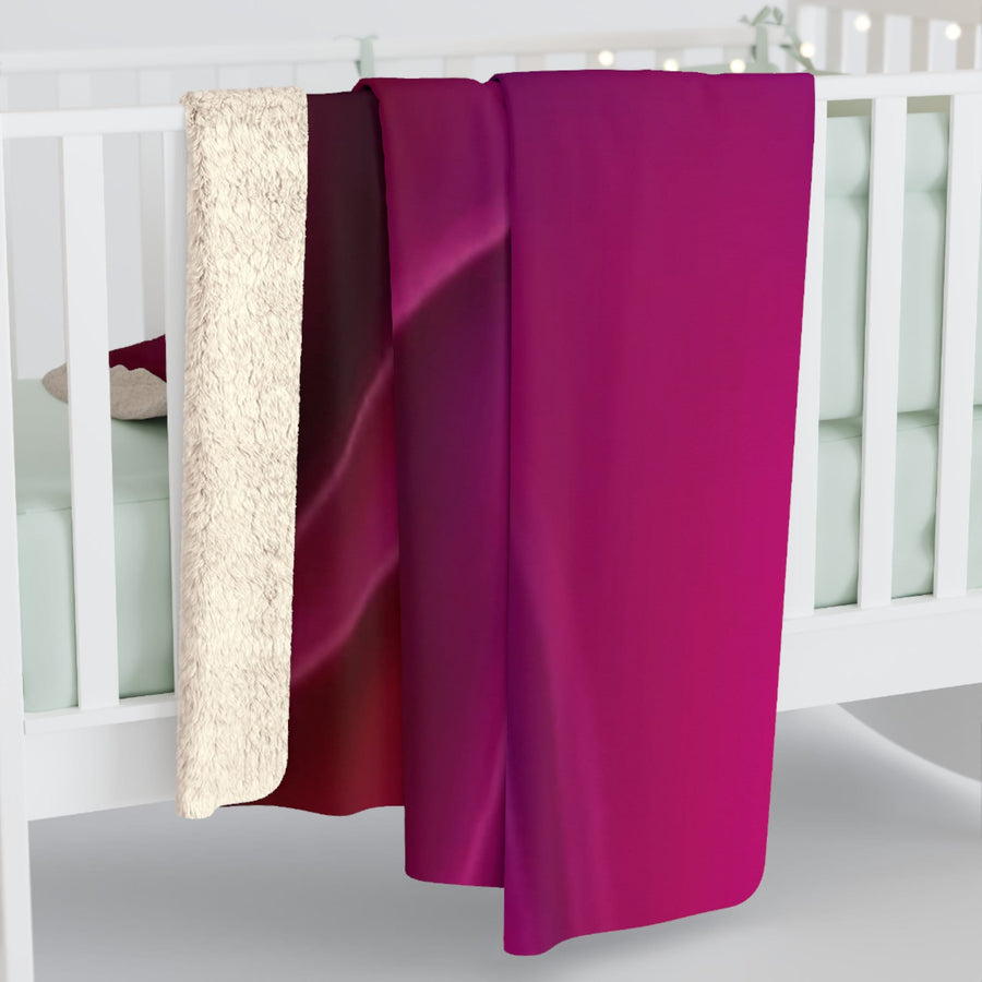 Sherpa Fleece Blanket-Radiant Luxury with Our Purple and Magenta Sherpa Blanket