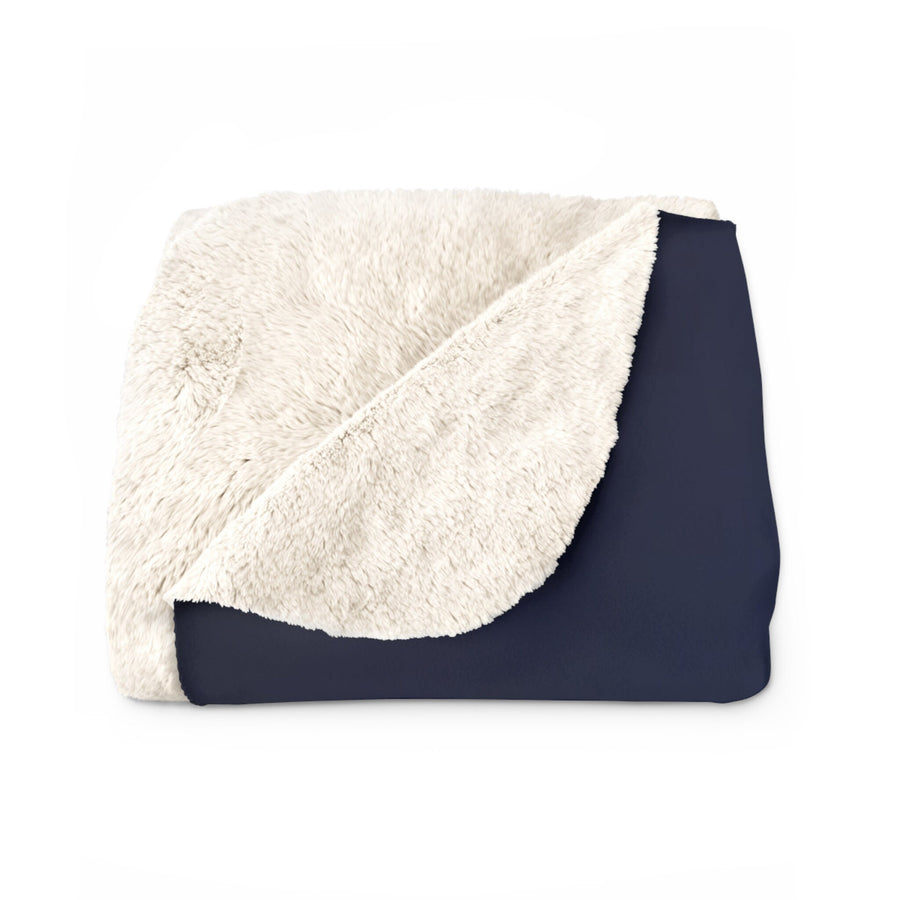 Sherpa Fleece Blanket- Purple Blue Blur