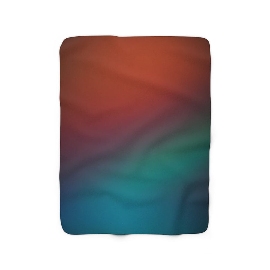 Sherpa Fleece Blanket-Vibrant Ombre