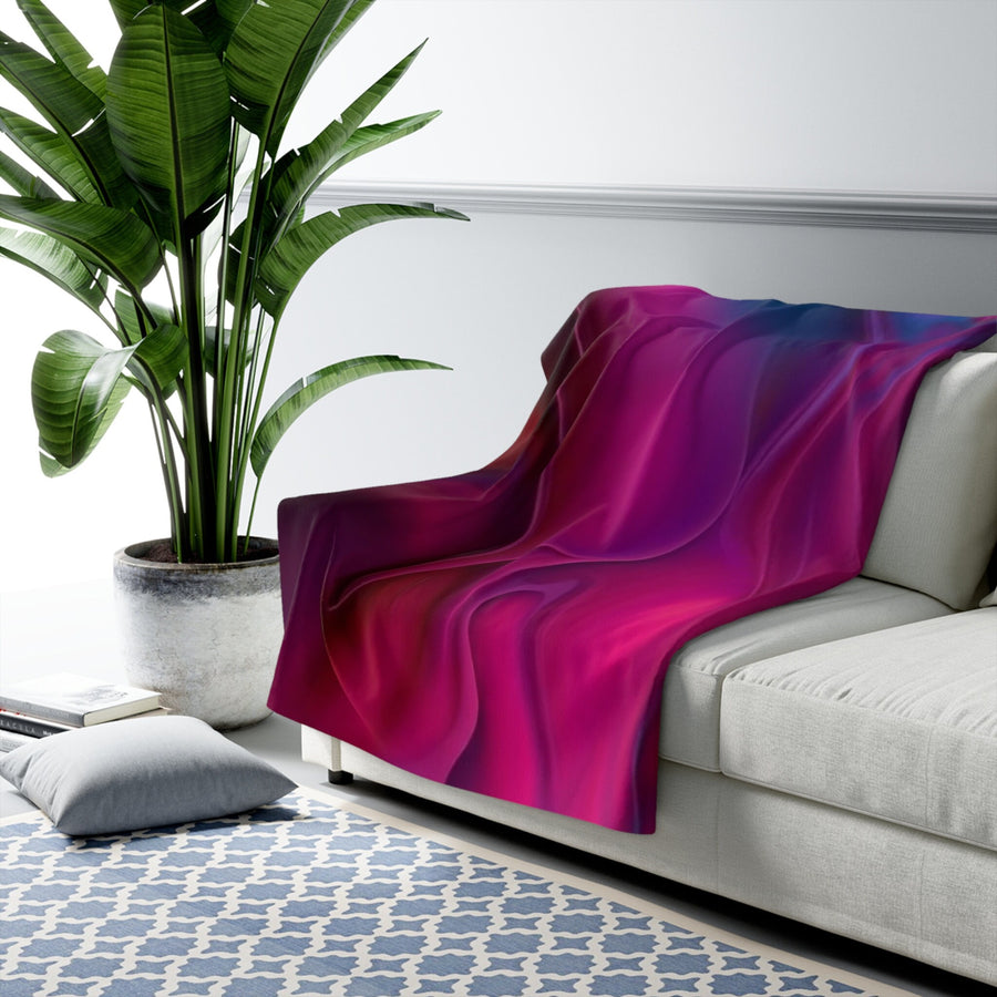 Sherpa Fleece Blanket-Radiant Luxury with Our Purple and Magenta Sherpa Blanket