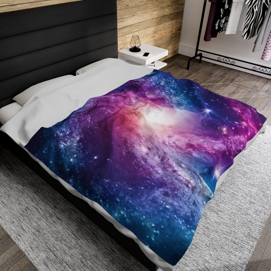 Velveteen Plush Blanket-Galaxy