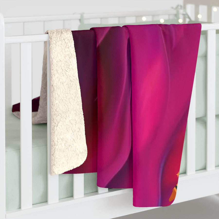 Sherpa Fleece Blanket-Radiant Luxury with Our Purple and Magenta Sherpa Blanket
