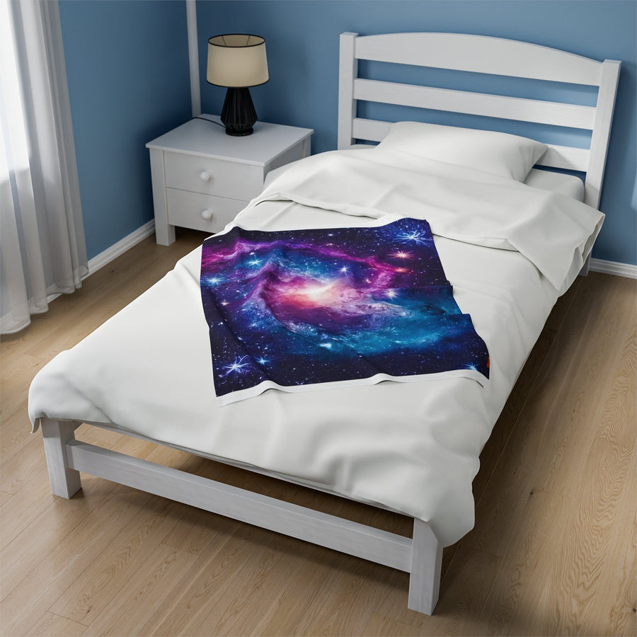 Velveteen Plush Blanket-Galaxy