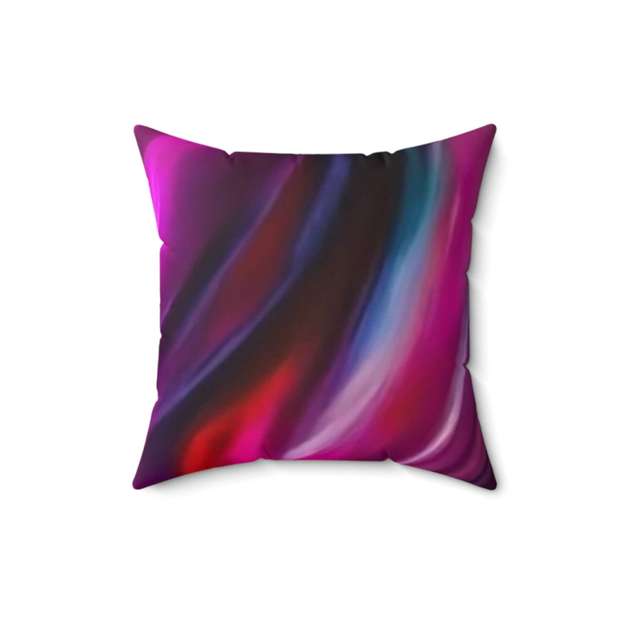 Spun Polyester Square Pillow-Kaleidoscopic Splendor with Our Jewel-toned Abstract Square Pillow