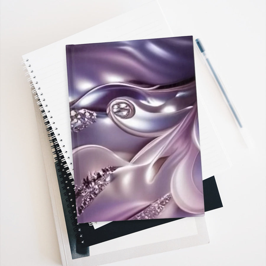 Journal - Ruled Line- Purple Glitter and Pearl