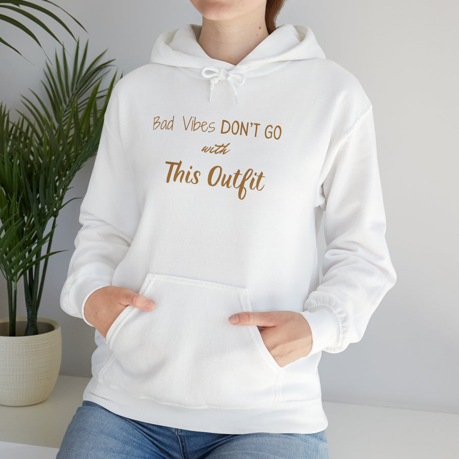 Unisex Heavy Blend™ Hooded Sweatshirt-Bad Vibes Dont Go with This Outfit