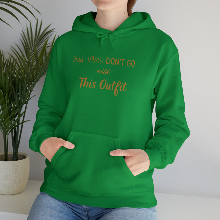 Unisex Heavy Blend™ Hooded Sweatshirt-Bad Vibes Dont Go with This Outfit