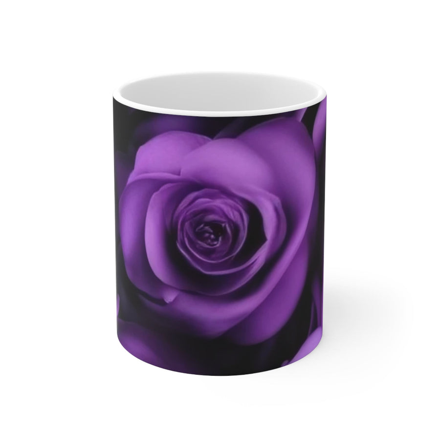 Ceramic Mug 11oz-Purple Rose