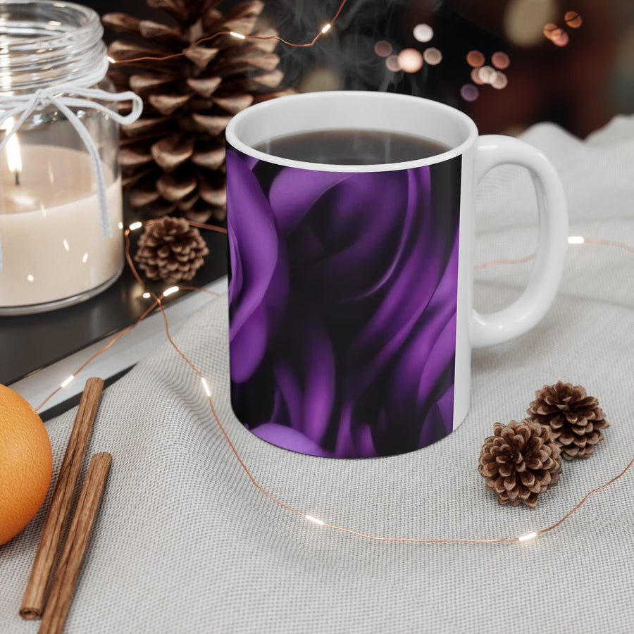 Ceramic Mug 11oz-Purple Rose