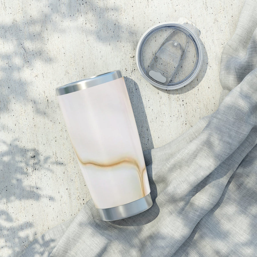 Vagabond 20oz Tumbler-Cream, Caramel and Pearl.