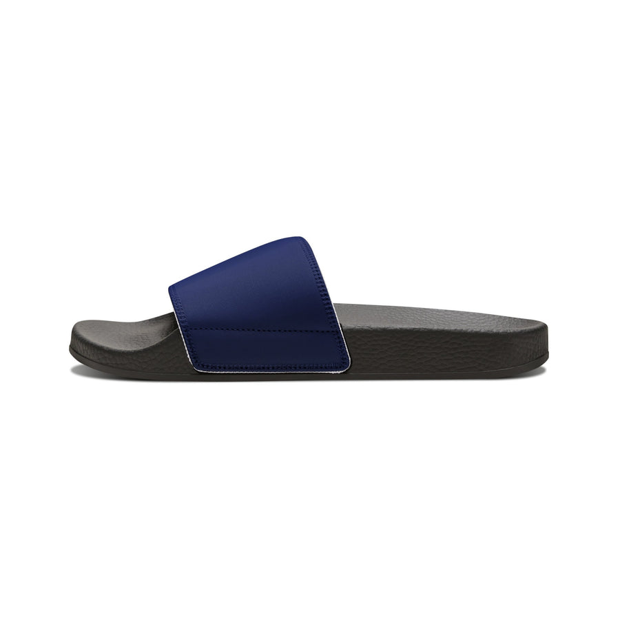 Women&#39;s PU Slide Sandals- The Blues