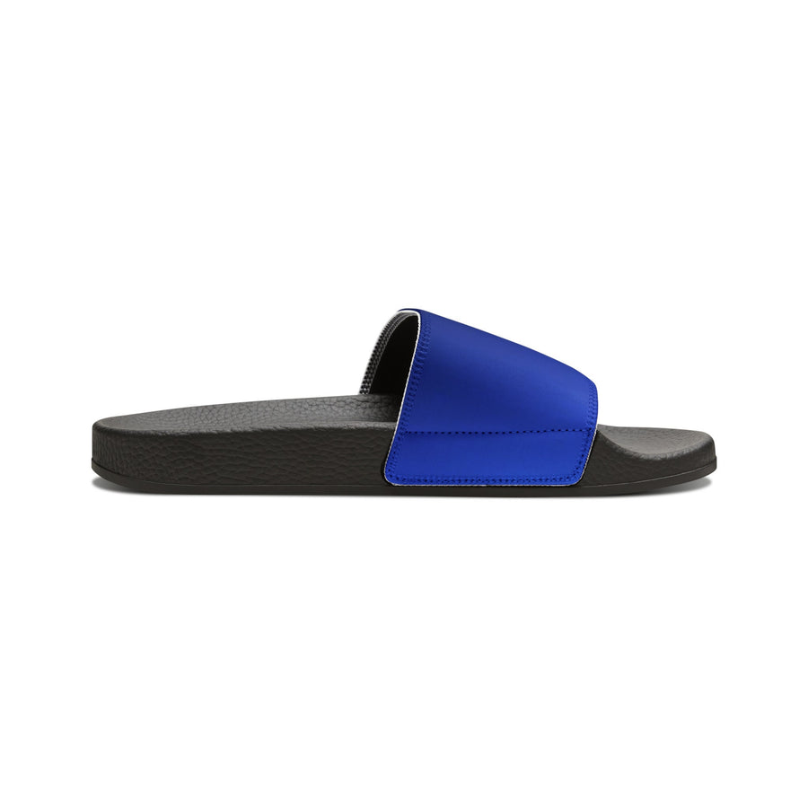 Women&#39;s PU Slide Sandals- The Blues