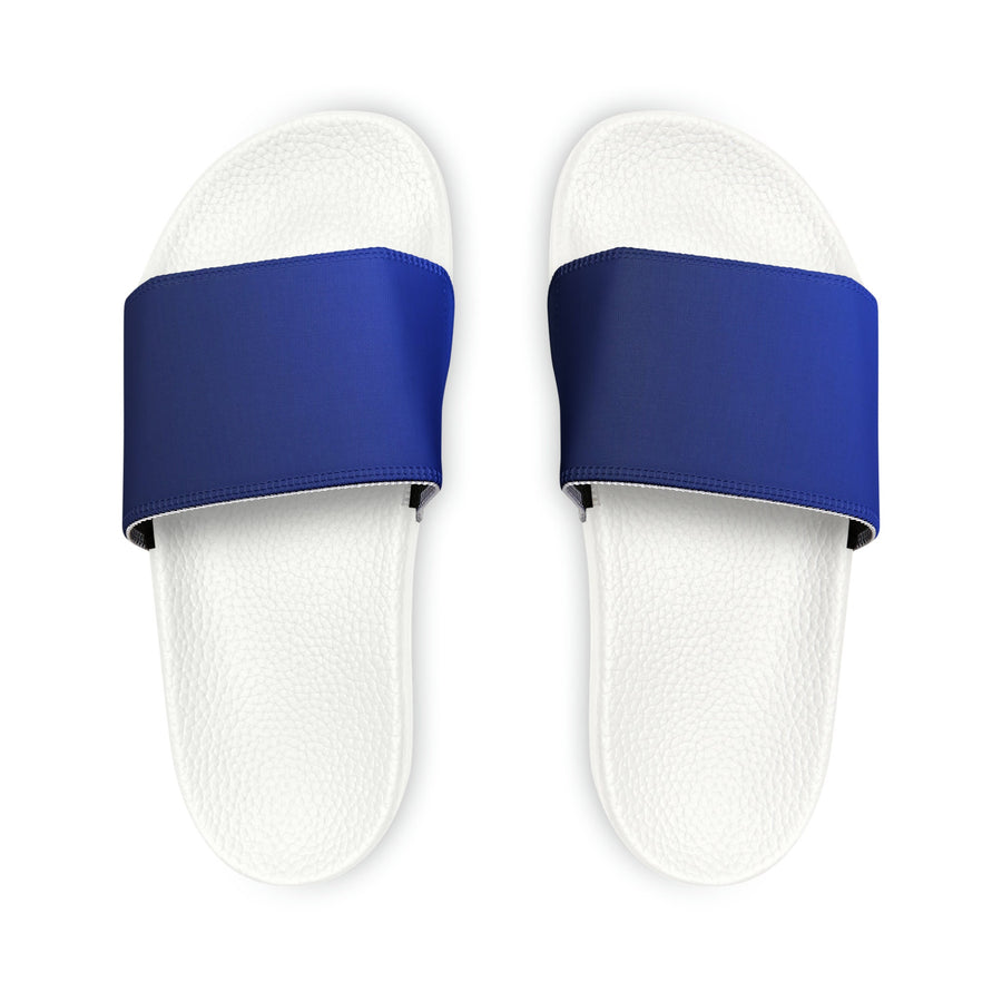 Women&#39;s PU Slide Sandals- The Blues