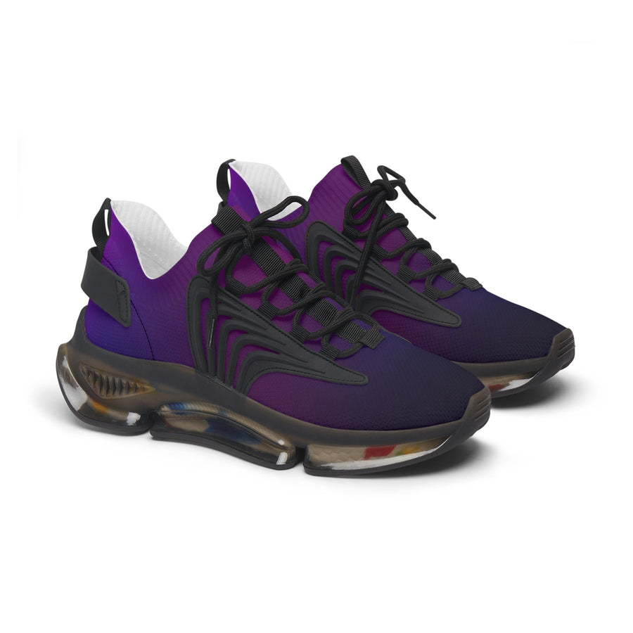 Women&#39;s Mesh Sneakers- Blue and Purple Ombre