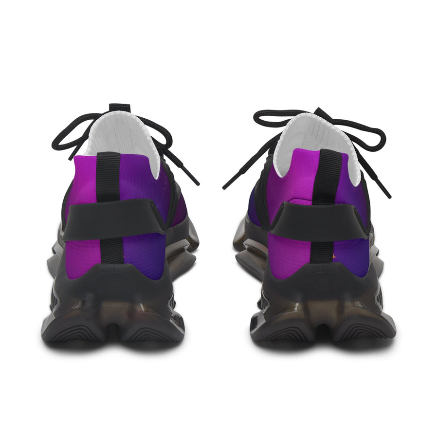 Women&#39;s Mesh Sneakers- Blue and Purple Ombre