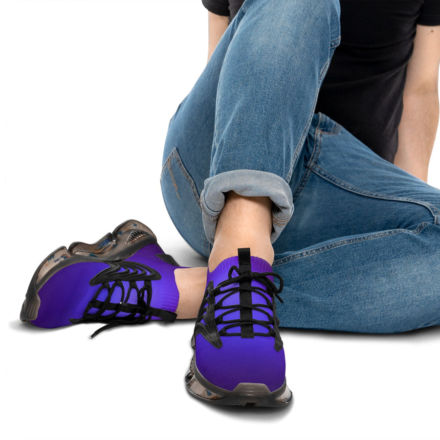 Men&#39;s Mesh Sneakers-Blue Purple Blur