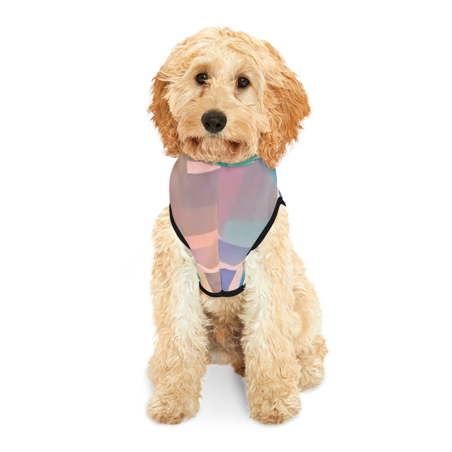Pet Hoodie-Deco abstract pink, purple, gold, blue