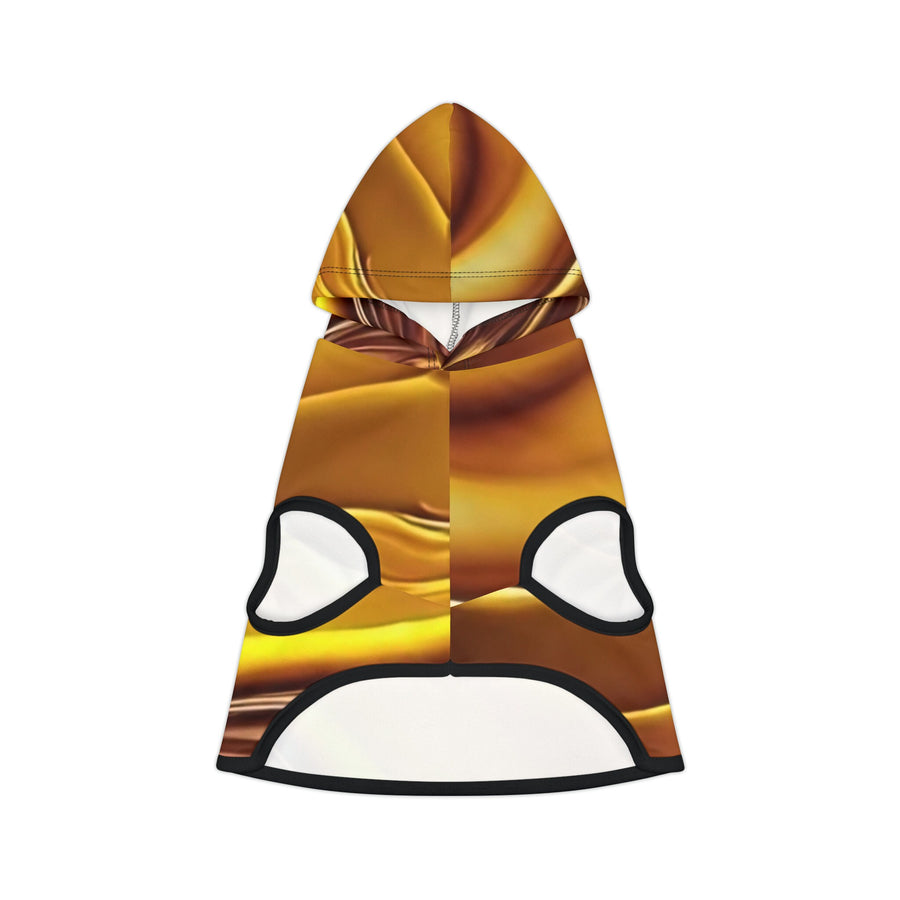 Pet Hoodie-Gold abstract