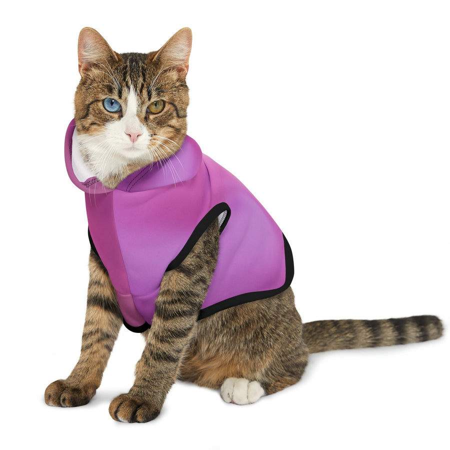 Pet Hoodie-Pink and Purple abstract