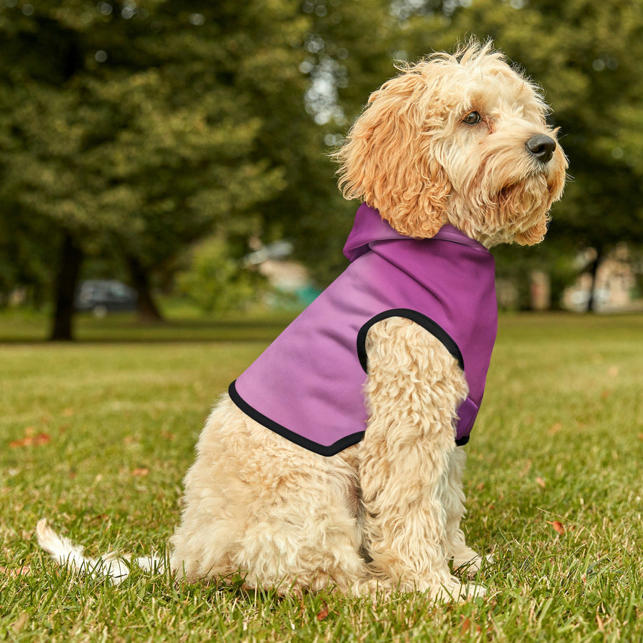 Pet Hoodie-Pink and Purple abstract