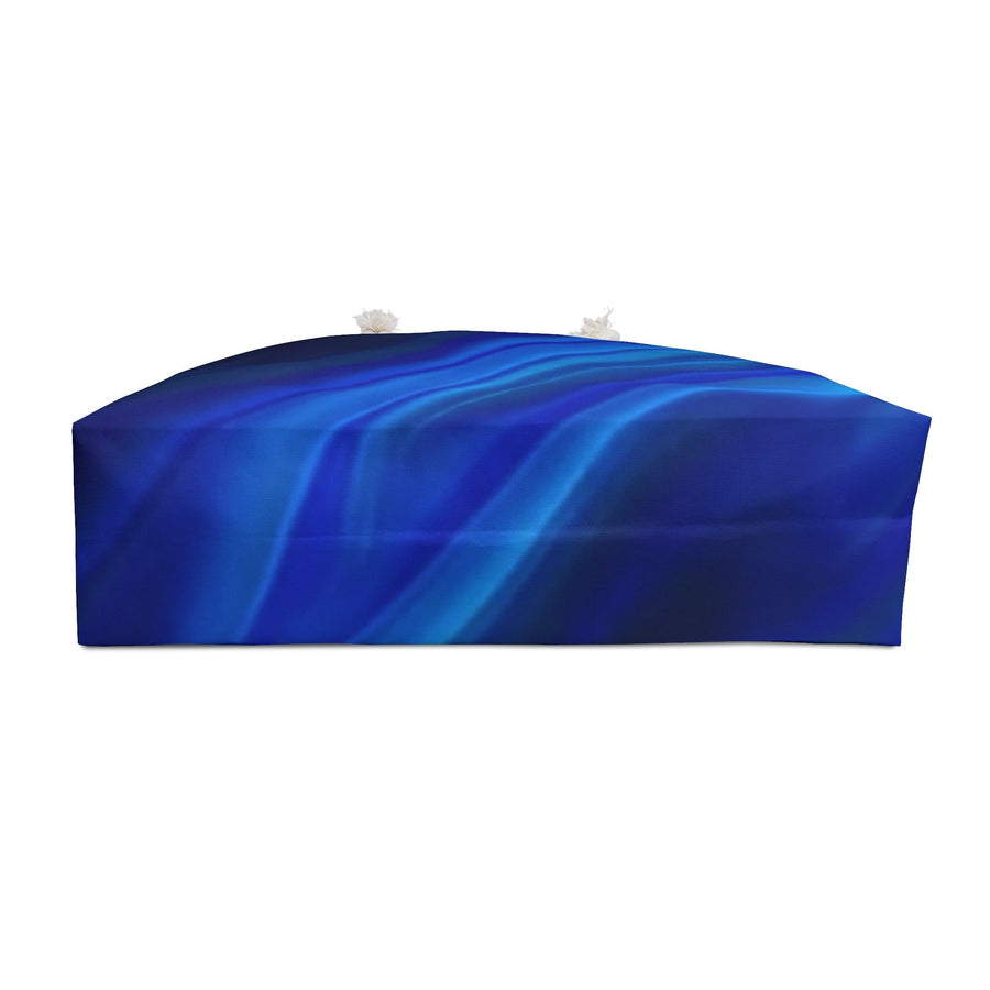 Weekender Overnight Bag- Blue ocean hues abstract wave pattern