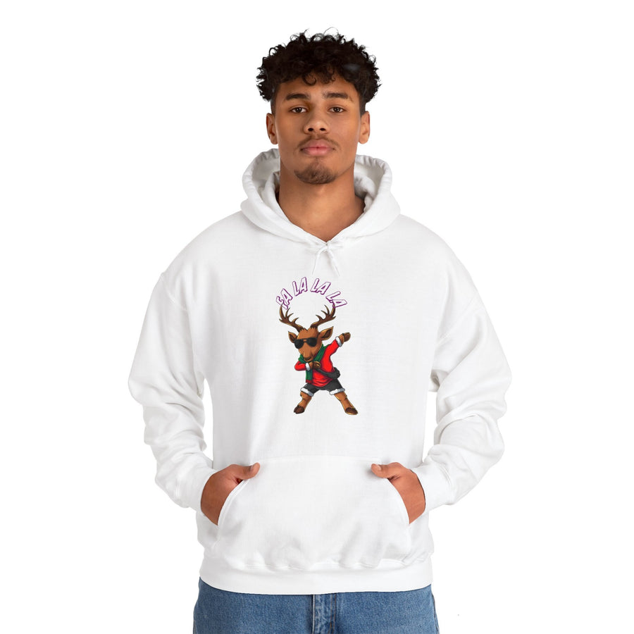 Unisex Heavy Blend™ Hooded Sweatshirt -Reindeer Dabbing Fa LaLaLa