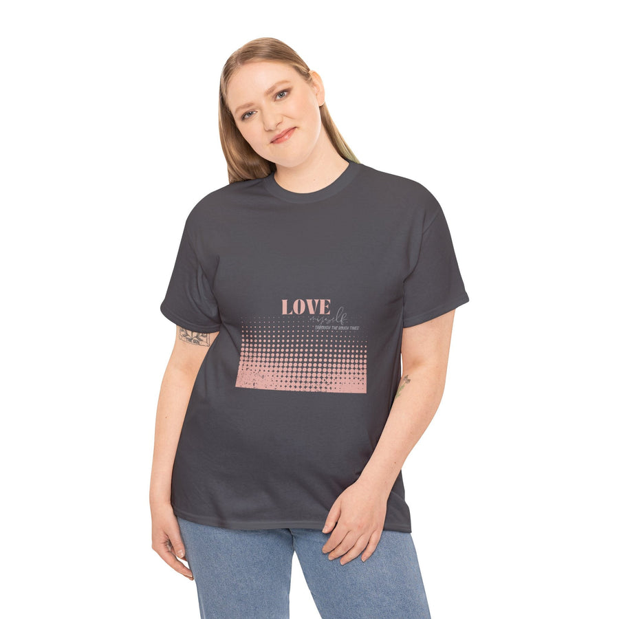 Unisex Heavy Cotton Tee-Love Myself through the Rough Times