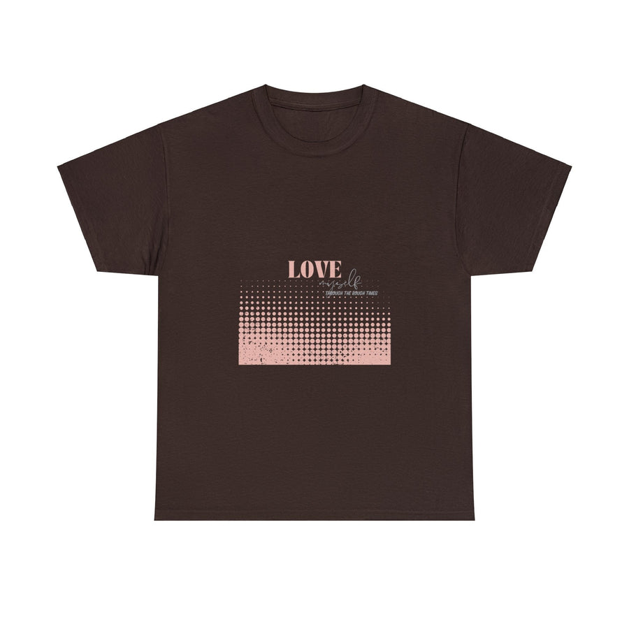 Unisex Heavy Cotton Tee-Love Myself through the Rough Times