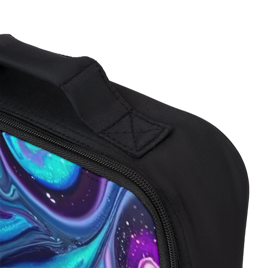 Lunch Bag-Blue and purple sparkles
