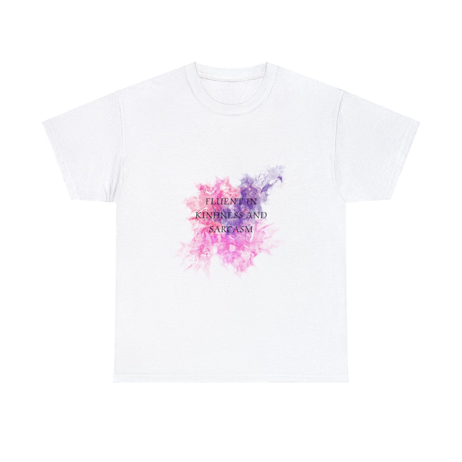 Unisex Heavy Cotton Tee-Fluent in Kindness and Sarcasm
