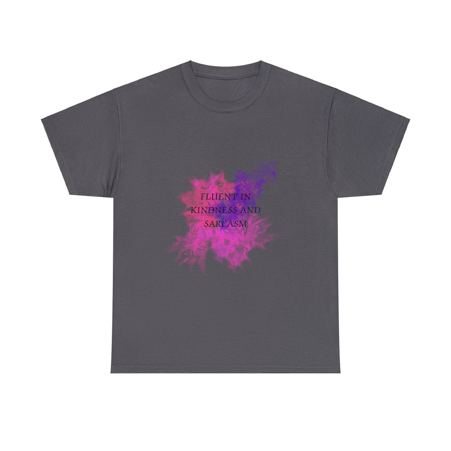 Unisex Heavy Cotton Tee-Fluent in Kindness and Sarcasm