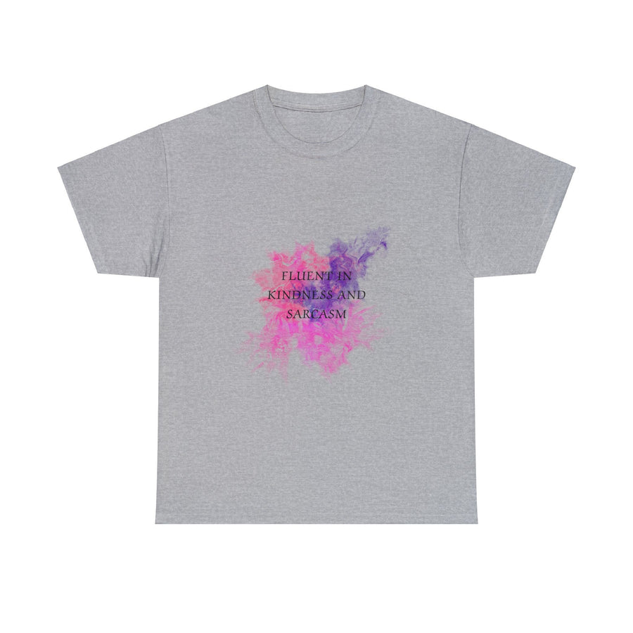 Unisex Heavy Cotton Tee-Fluent in Kindness and Sarcasm