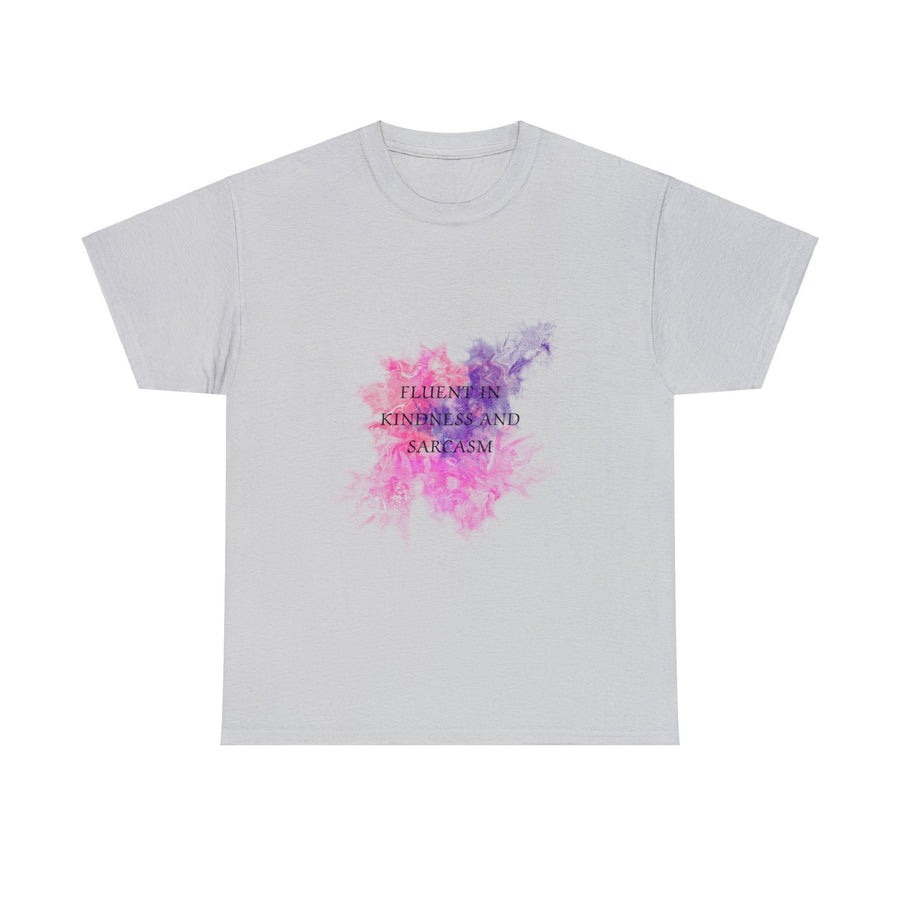 Unisex Heavy Cotton Tee-Fluent in Kindness and Sarcasm