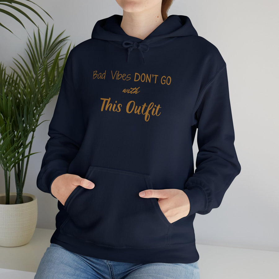 Unisex Heavy Blend™ Hooded Sweatshirt-Bad Vibes Dont Go with This Outfit