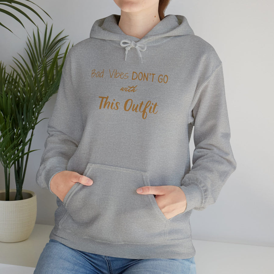 Unisex Heavy Blend™ Hooded Sweatshirt-Bad Vibes Dont Go with This Outfit