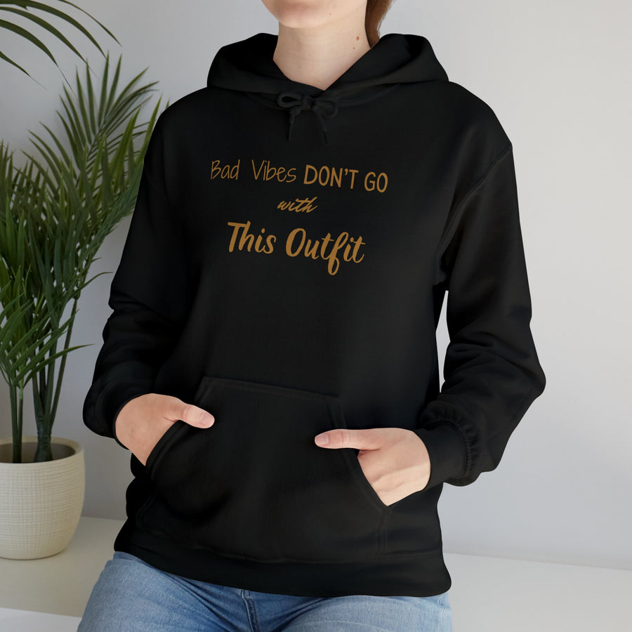 Unisex Heavy Blend™ Hooded Sweatshirt-Bad Vibes Dont Go with This Outfit