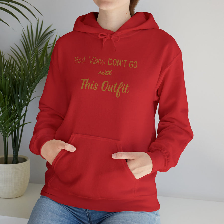 Unisex Heavy Blend™ Hooded Sweatshirt-Bad Vibes Dont Go with This Outfit