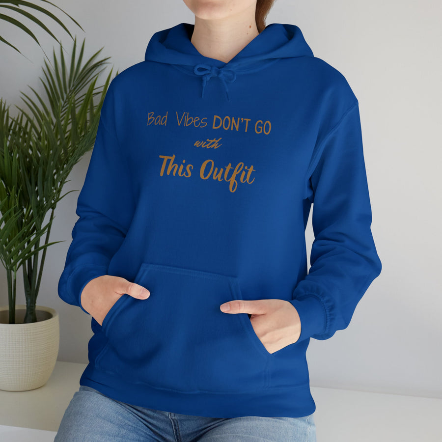 Unisex Heavy Blend™ Hooded Sweatshirt-Bad Vibes Dont Go with This Outfit