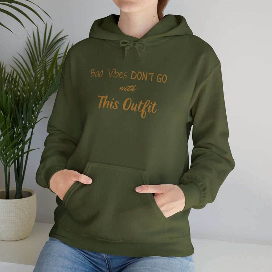 Unisex Heavy Blend™ Hooded Sweatshirt-Bad Vibes Dont Go with This Outfit
