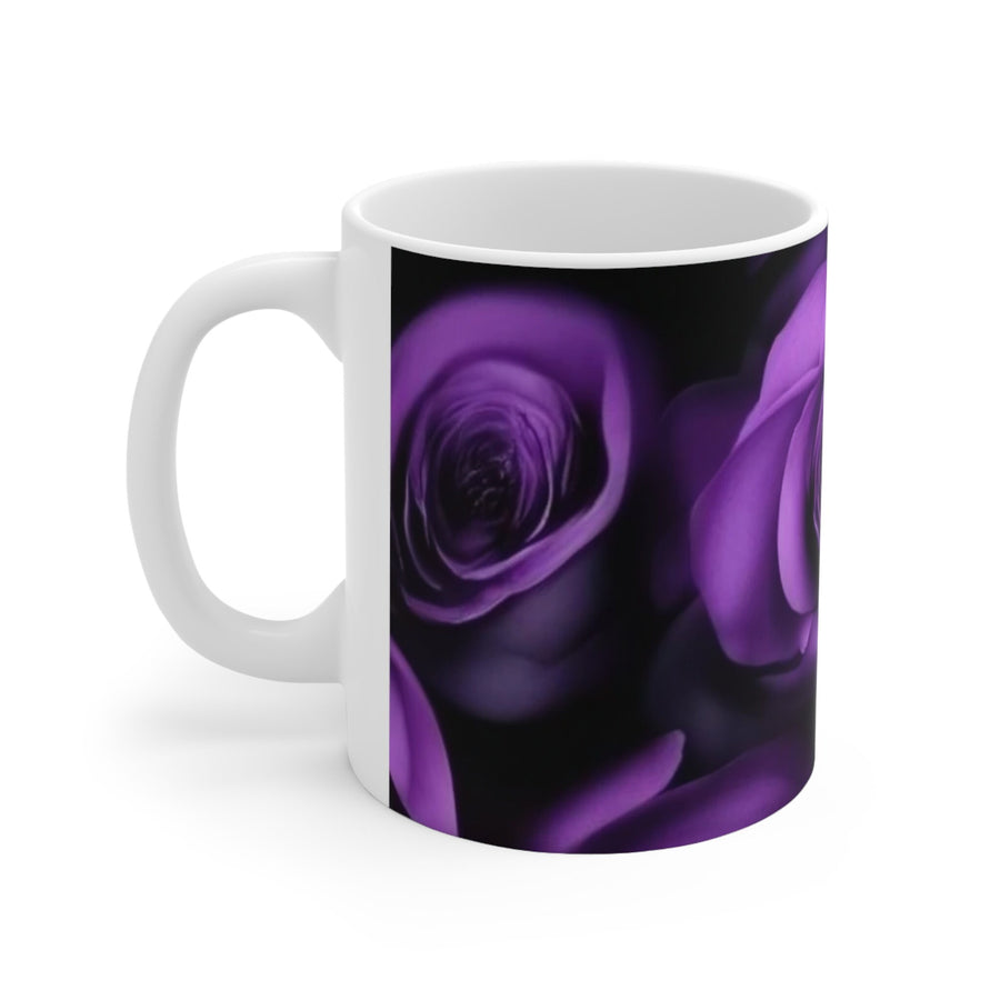 Ceramic Mug 11oz-Purple Rose