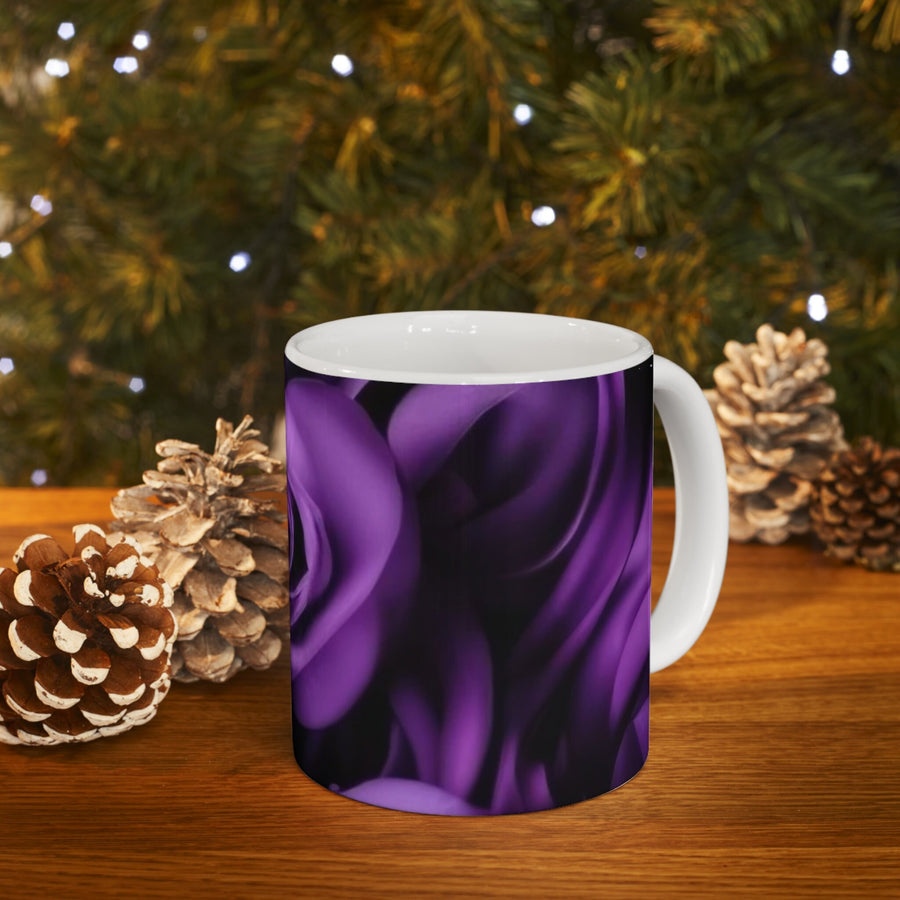 Ceramic Mug 11oz-Purple Rose